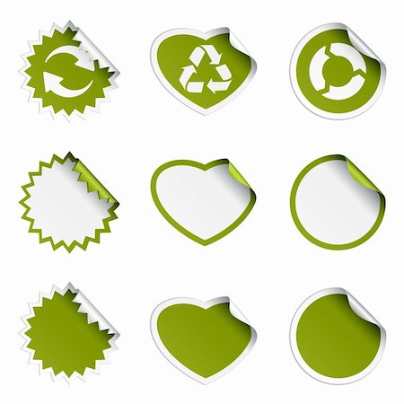 popcic (artist) - Eco stickers Stockbilder - Microstock & Abonnement, Bildnummer: 400-05877133