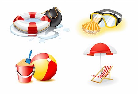 Vacation and travel icons Stock Photo - Budget Royalty-Free & Subscription, Code: 400-05877168