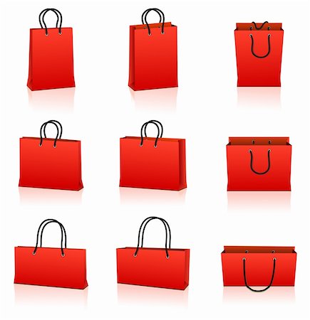 popcic (artist) - Shopping bags Stockbilder - Microstock & Abonnement, Bildnummer: 400-05877161