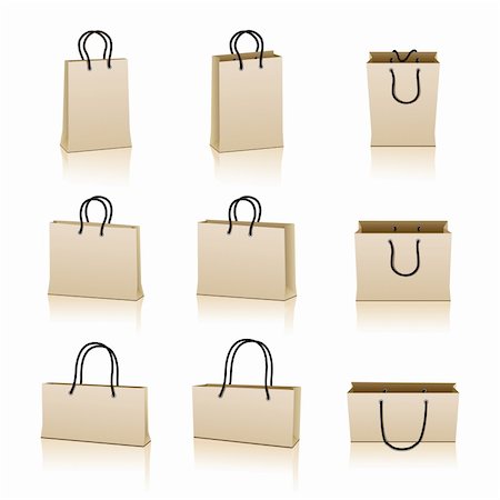 popcic (artist) - Shopping bags Stockbilder - Microstock & Abonnement, Bildnummer: 400-05877162