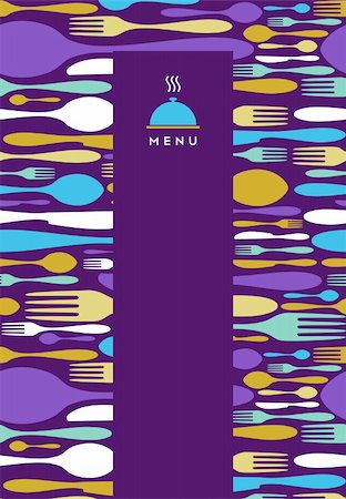Food, restaurant, menu design with cutlery silhouette background. Suitable as invitation dinner card. Stock Photo - Budget Royalty-Free & Subscription, Code: 400-05877477
