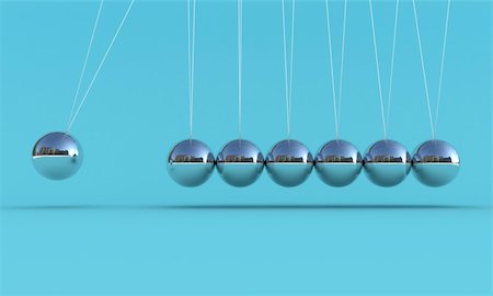 Illustration of the pendulum on a blue background Stock Photo - Budget Royalty-Free & Subscription, Code: 400-05877993