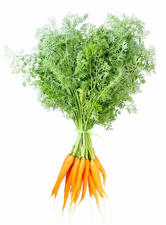 simsearch:400-03964348,k - Bunch of fresh carrots on white background Stockbilder - Microstock & Abonnement, Bildnummer: 400-05878682