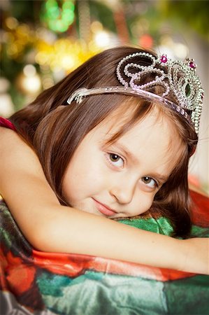 Happy small cute girl have a christmas Stock Photo - Budget Royalty-Free & Subscription, Code: 400-05878732