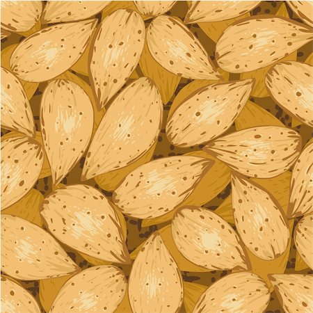 simsearch:400-04377067,k - vector shelled almonds seamless background pattern texture Stock Photo - Budget Royalty-Free & Subscription, Code: 400-05878883