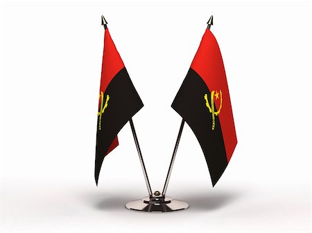 simsearch:400-06464644,k - Miniature Flag of Angola (Isolated with clipping path) Photographie de stock - Aubaine LD & Abonnement, Code: 400-05878981