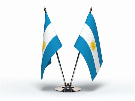 Miniature Flag of Argentina (Isolated with clipping path) Photographie de stock - Aubaine LD & Abonnement, Code: 400-05878982