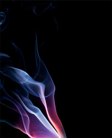 stockarch (artist) - colorful purple and blue lit smoke on a black background Stock Photo - Budget Royalty-Free & Subscription, Code: 400-05879168