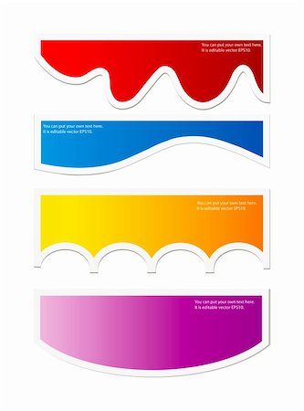 simsearch:400-05879264,k - Vector colorful bubbles or labels for speech isolaton over white background Stock Photo - Budget Royalty-Free & Subscription, Code: 400-05879264