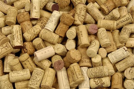 france cellar - an assortment of French wine corks Stock Photo - Budget Royalty-Free & Subscription, Code: 400-05879298