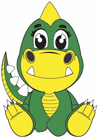 This is a green and yellow baby alligator. Programed Used: CS3 Illustrator Photographie de stock - Aubaine LD & Abonnement, Code: 400-05879395