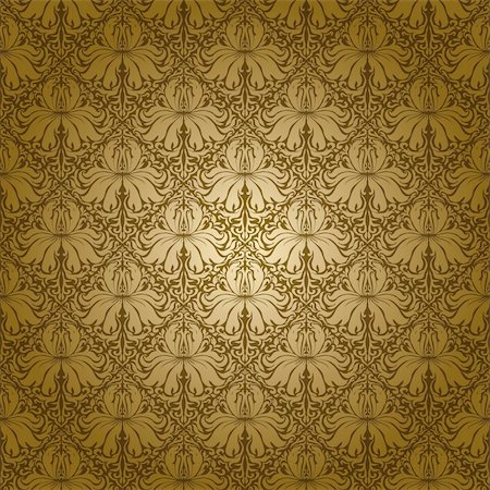 Seamless floral pattern. Yellow flowers on a green background. EPS 10 Stock Photo - Budget Royalty-Free & Subscription, Code: 400-05879443