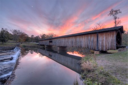 Watson Mill Covered Bridge in Watson Mill State Park, Georgia, USA. Stock Photo - Budget Royalty-Free & Subscription, Code: 400-05879650