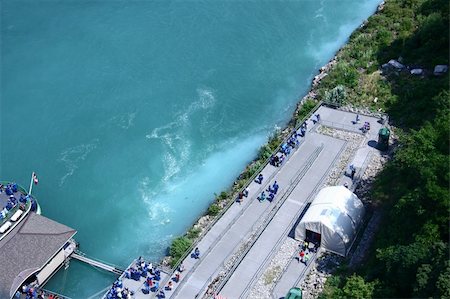 Taken from a bridge over niagara river. Shows the ship dock, (Maid of the Mist). Stock Photo - Budget Royalty-Free & Subscription, Code: 400-05879685