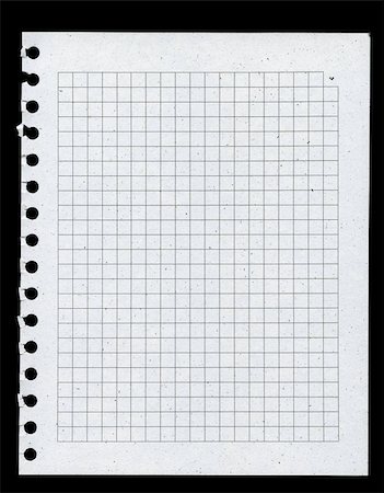 sheet of paper wrinkled - Page from notebook, paper made from recycled materials Stock Photo - Budget Royalty-Free & Subscription, Code: 400-05879861