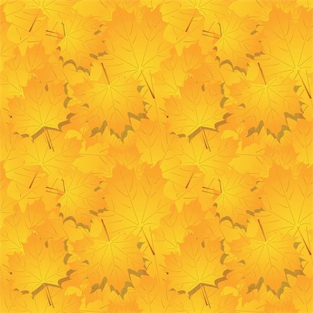 simsearch:400-04228440,k - seamless pattern of  many autumn yellow leaves Foto de stock - Super Valor sin royalties y Suscripción, Código: 400-05879899