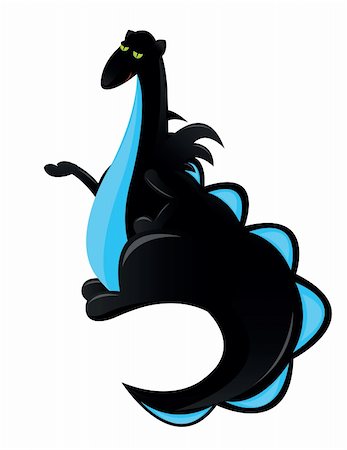 simsearch:400-04992940,k - big black dragon as symbol of new year Photographie de stock - Aubaine LD & Abonnement, Code: 400-05879892