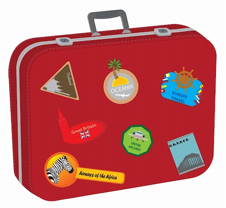 simsearch:400-04411836,k - Suitcase. Baggage of the tourist after big travel Stockbilder - Microstock & Abonnement, Bildnummer: 400-05884077