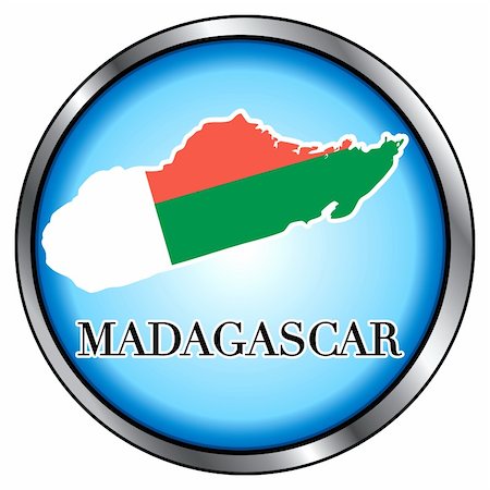 simsearch:400-07954595,k - Vector Illustration for Madagascar, Round Button. Photographie de stock - Aubaine LD & Abonnement, Code: 400-05884114