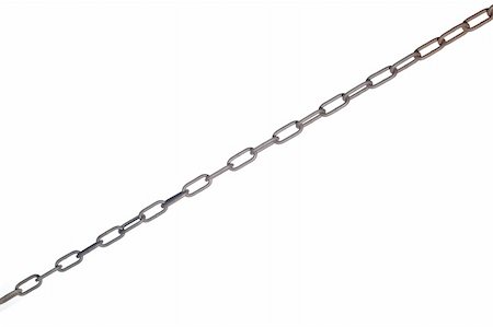 chain with metal isolated on white background Stock Photo - Budget Royalty-Free & Subscription, Code: 400-05884297