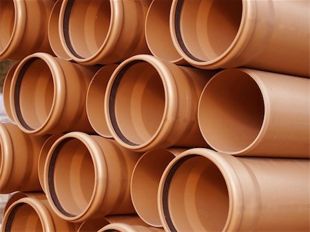 pvc - arranged on heap plastic pipes Foto de stock - Super Valor sin royalties y Suscripción, Código: 400-05884302