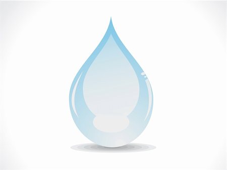 dew drop on glass - abstract glossy water drop vector illustration Stock Photo - Budget Royalty-Free & Subscription, Code: 400-05884590