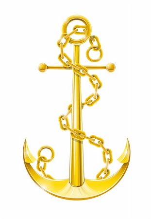 anchor with chain vector illustration isolated on white background Foto de stock - Royalty-Free Super Valor e Assinatura, Número: 400-05884654