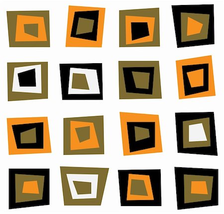 Retro seamless background or pattern with brown squares Stock Photo - Budget Royalty-Free & Subscription, Code: 400-05885237