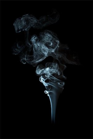 smoke isolated - Studio photo of white smoke on a black background. Stock Photo - Budget Royalty-Free & Subscription, Code: 400-05885749