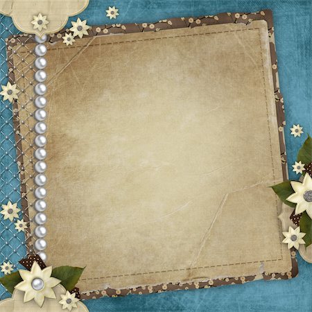 simsearch:400-06557550,k - Vintage card for the holiday with frames, flowers on the abstract background Stock Photo - Budget Royalty-Free & Subscription, Code: 400-05885817