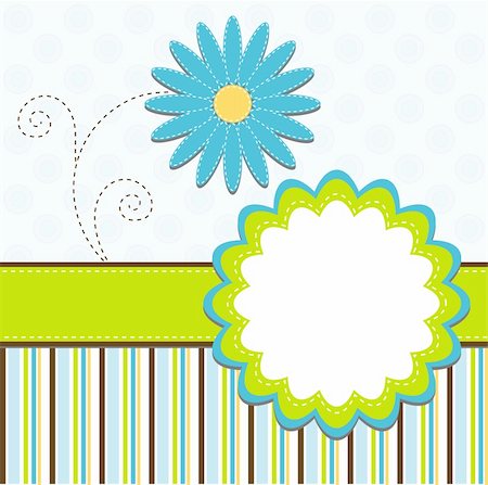Template greeting card, vector illustration Stock Photo - Budget Royalty-Free & Subscription, Code: 400-05885878