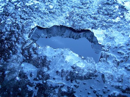 close up photo of a hole in ice Stock Photo - Budget Royalty-Free & Subscription, Code: 400-05886323