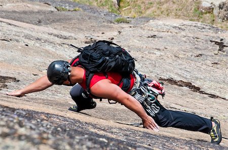 simsearch:400-04036380,k - climber while climbing a vertical rock wall Photographie de stock - Aubaine LD & Abonnement, Code: 400-05886444