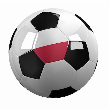 simsearch:400-07466034,k - Soccer Ball with the flag of Poland on it - highly detailed clipping path included Stockbilder - Microstock & Abonnement, Bildnummer: 400-05887105