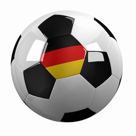 simsearch:400-07466044,k - Soccer Ball with the flag of Germany on it - highly detailed clipping path included Stockbilder - Microstock & Abonnement, Bildnummer: 400-05887100