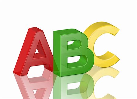simsearch:400-04318372,k - Colorful transparent alphabet abc with reflection. Vector Fotografie stock - Microstock e Abbonamento, Codice: 400-05887217