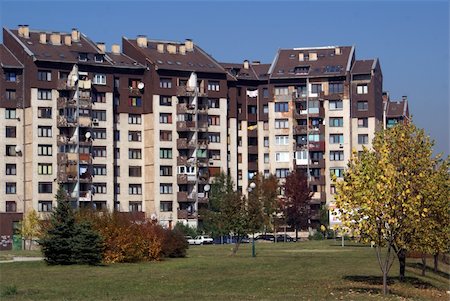 suburban housing development community - Apartment block in Saraevo, Croatia Stock Photo - Budget Royalty-Free & Subscription, Code: 400-05887468