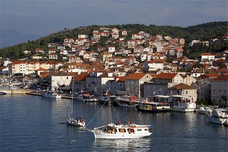 rovigno - Boats in Trogir, Croatia Photographie de stock - Aubaine LD & Abonnement, Code: 400-05887537