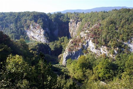 plitvice waterfalls croatia - Mountain in Plitvice park, Croatia Stock Photo - Budget Royalty-Free & Subscription, Code: 400-05887538