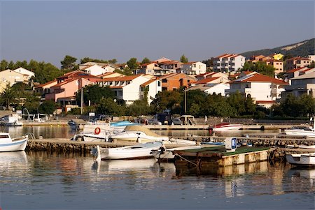 shanin (artist) - Boats near village on the island Rab, Croatia Photographie de stock - Aubaine LD & Abonnement, Code: 400-05887532