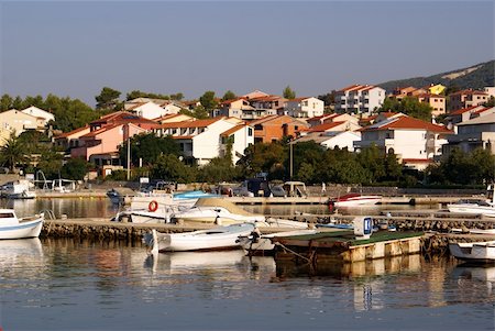 shanin (artist) - Boats near village on the island Rab, Croatia Stock Photo - Budget Royalty-Free & Subscription, Code: 400-05887532