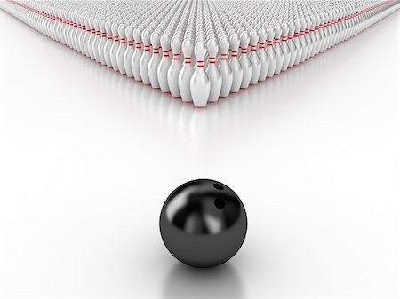 skittles game - Illustration of a ball and skittles for bowling Stock Photo - Budget Royalty-Free & Subscription, Code: 400-05887556