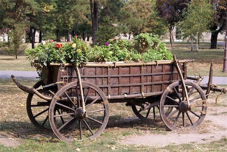 shanin (artist) - Horse cart with flowers Stock Photo - Budget Royalty-Free & Subscription, Code: 400-05887755