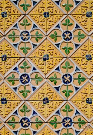 simsearch:400-08962382,k - Detail of Portuguese glazed tiles. Stock Photo - Budget Royalty-Free & Subscription, Code: 400-05888105