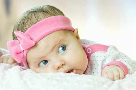 Portrait of very sweet little baby girl Photographie de stock - Aubaine LD & Abonnement, Code: 400-05888703