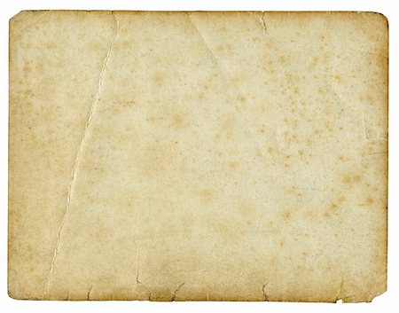 sheet of paper wrinkled - Old torn paper isolated on a white background. Stock Photo - Budget Royalty-Free & Subscription, Code: 400-05888722