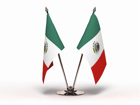 Miniature Flag of Mexico (Isolated) Foto de stock - Royalty-Free Super Valor e Assinatura, Número: 400-05889256