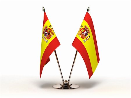 Miniature Flag of Spain (Isolated) Foto de stock - Royalty-Free Super Valor e Assinatura, Número: 400-05889258