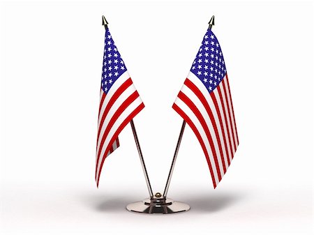 Miniature Flag of USA (Isolated) Foto de stock - Royalty-Free Super Valor e Assinatura, Número: 400-05889261