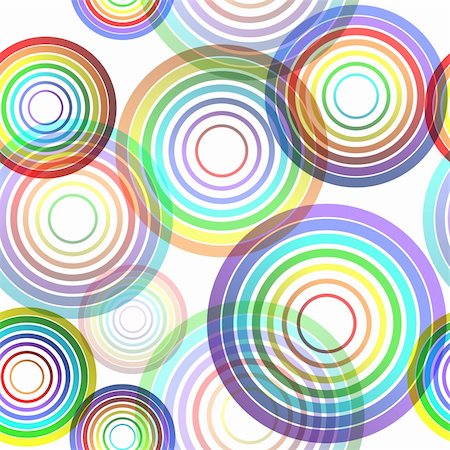 fashion circular - Abstract seamless background made of set of rings, vector illustration, eps10, 2 layers Stock Photo - Budget Royalty-Free & Subscription, Code: 400-05889796